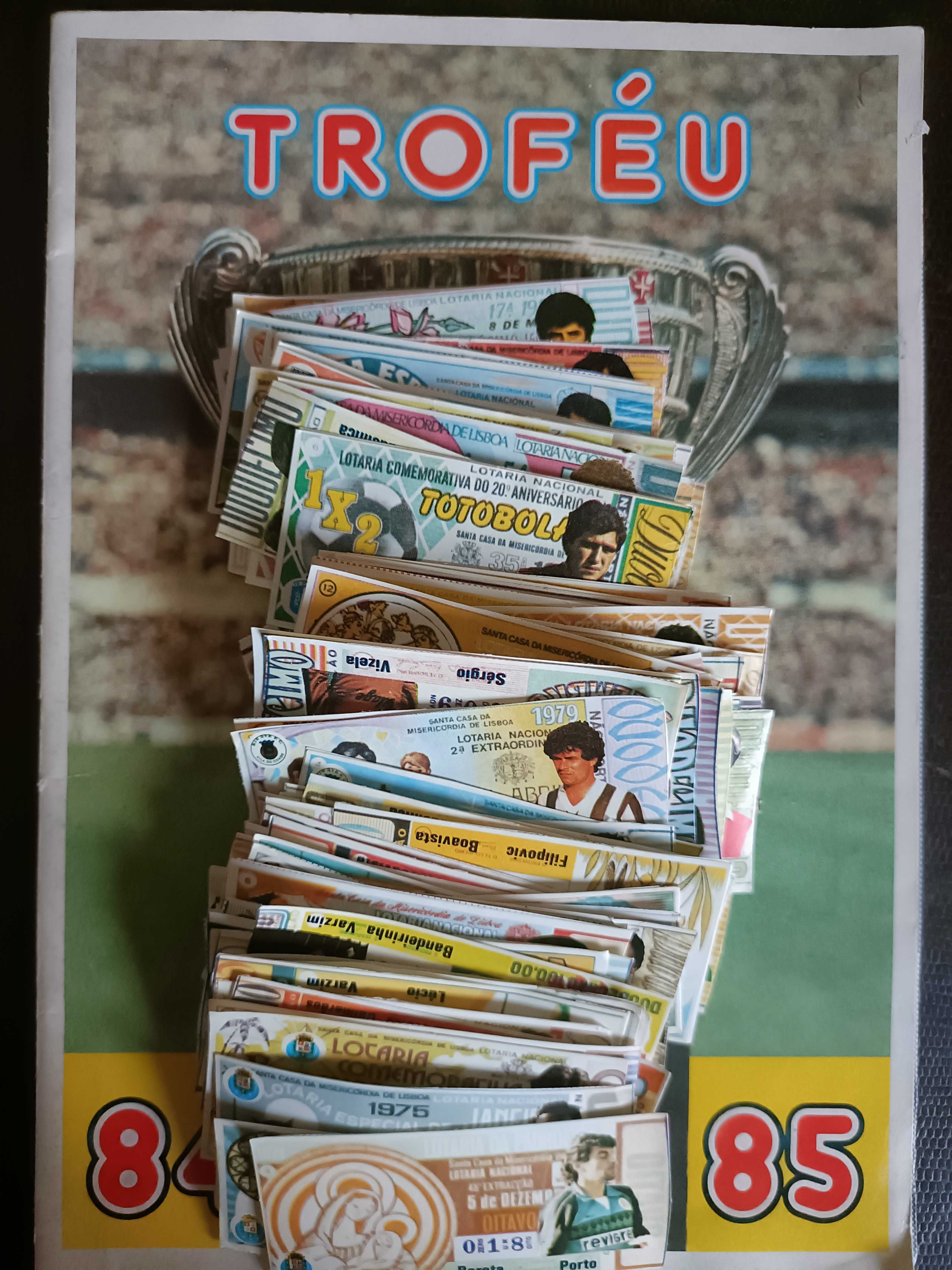 Cromos coleção Troféu 84/85