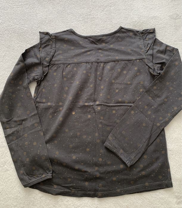 Tape a L’oeil grafitowa bluzeczka w złote gwiazdki r. 140  10 lat