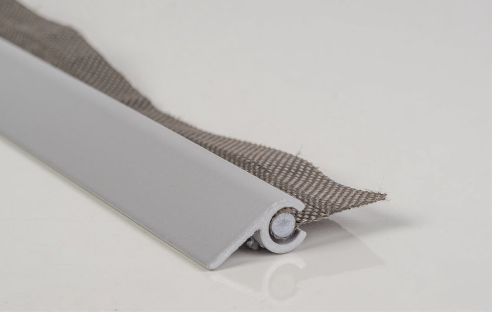 Профіль лікпаз алюмінієвий анодований одинарний під кедер, маркіза