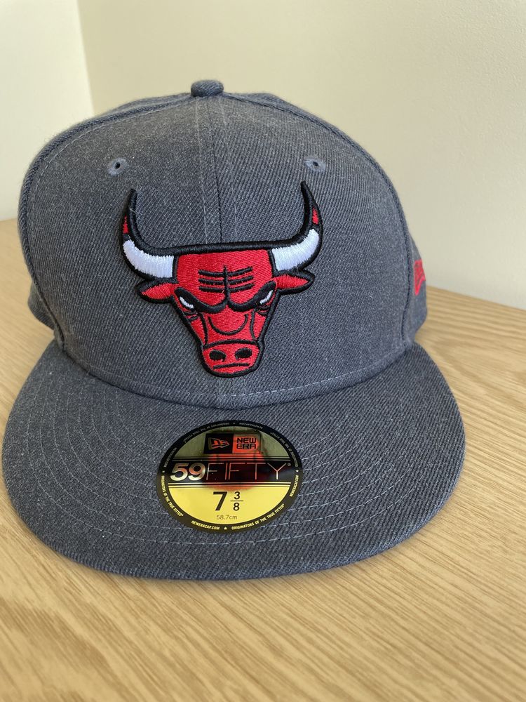 Нова кепка SnapBack NBA Chicago Bulls сіра 58.7см (7 3/8)