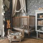 łóżeczko niemowlęce Classic Cot 120×60 vintage  Woodies z materacem