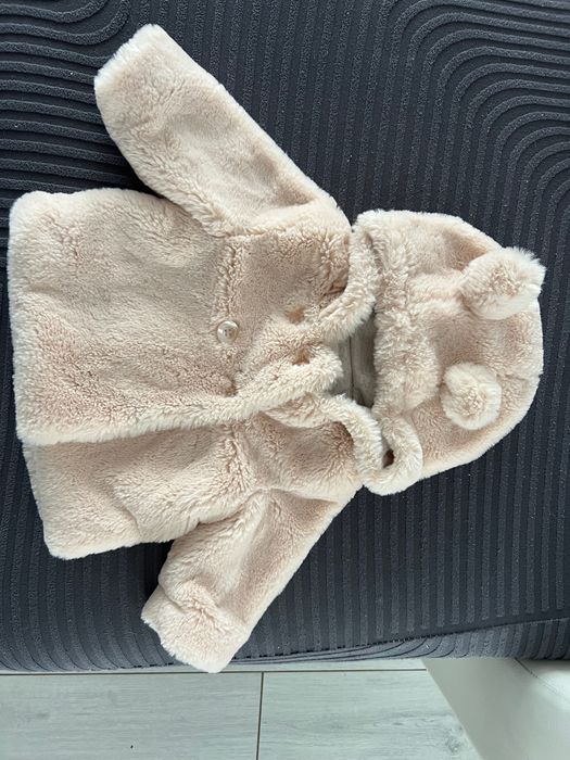 Dziecięce Futerko pudrowy róż r. 62