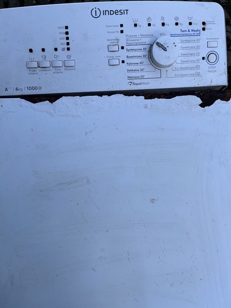 Pralka INDESIT BTW A610053 W ładowana od góry na części