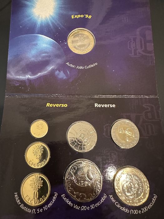 Coleção de Moedas Expo 98 INCM
