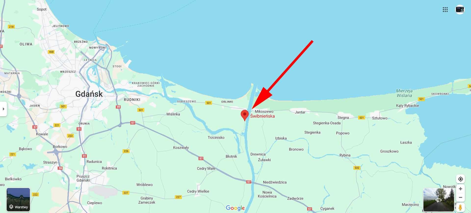 Urokliwy dom na Wyspie Sobieszewskiej z widokiem na Wisłę Gdańsk