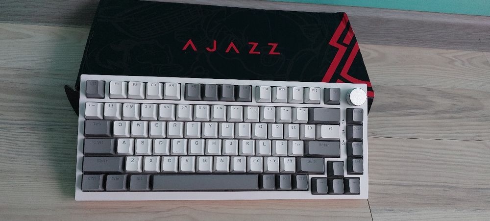 Механічна Клавіатура AJAZZ AK820 з Підсвіткою Клавіш Hot-Swap White Gr