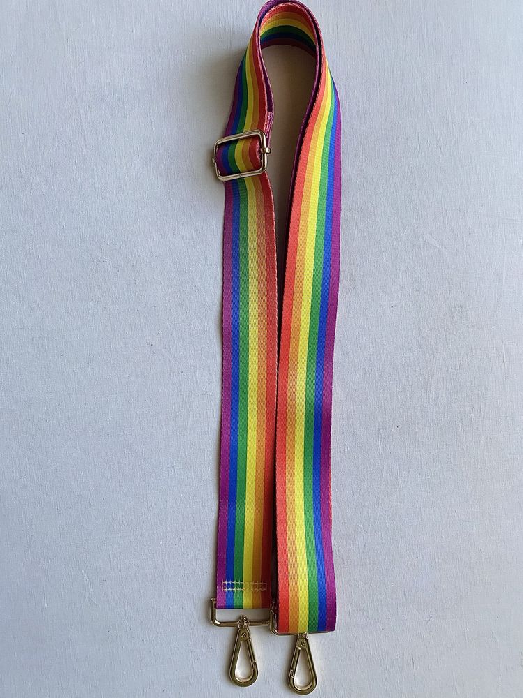 Pasek do torby torebki wzór Klasyczny, Rainbow/Tęcza