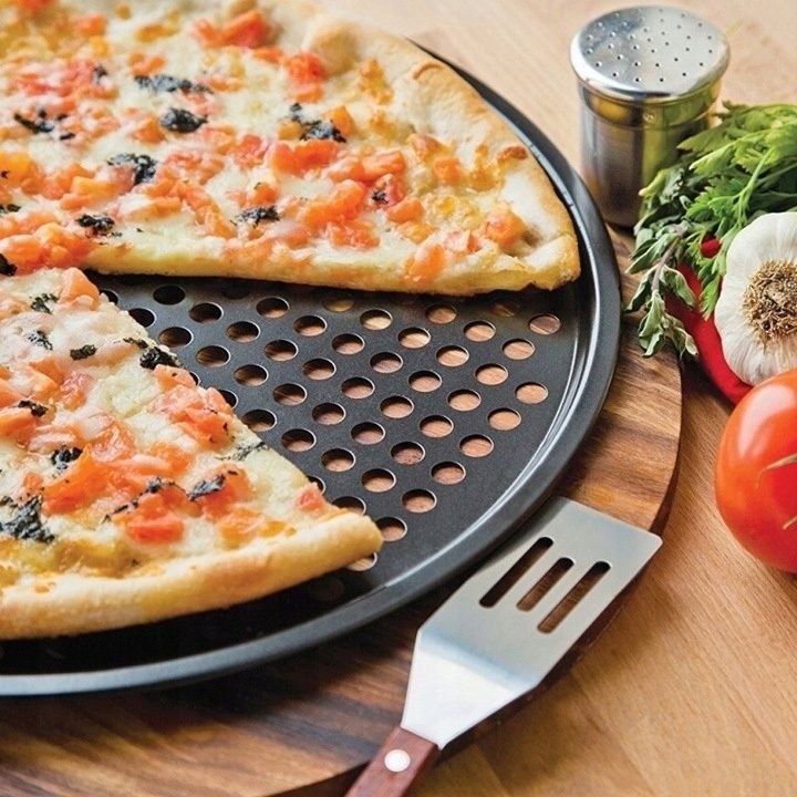 stojak +3 blachy formy do pieczenia pizzy śr. 32cm