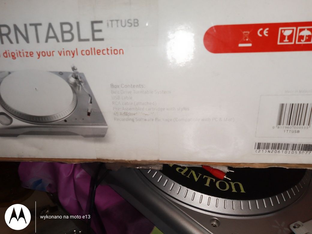 Gramofon na USB do komputera  i wieży