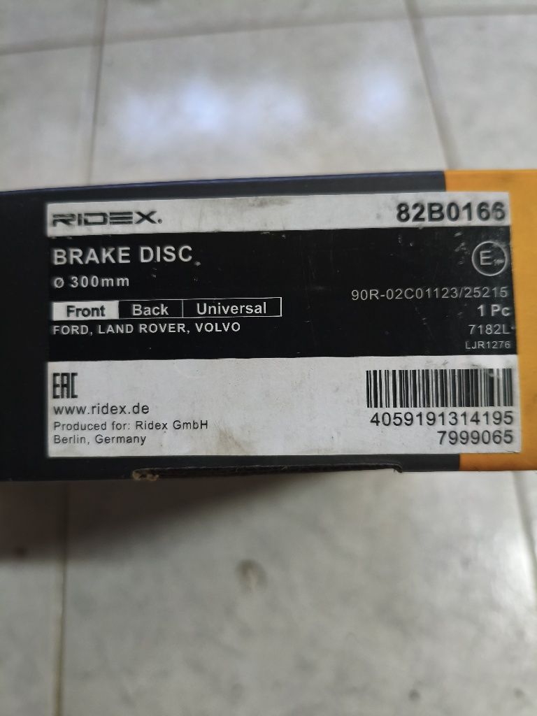 Discos de travões novos