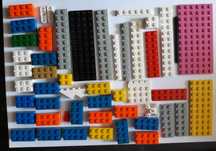 Lego, 200 pecas, 4 Fotos