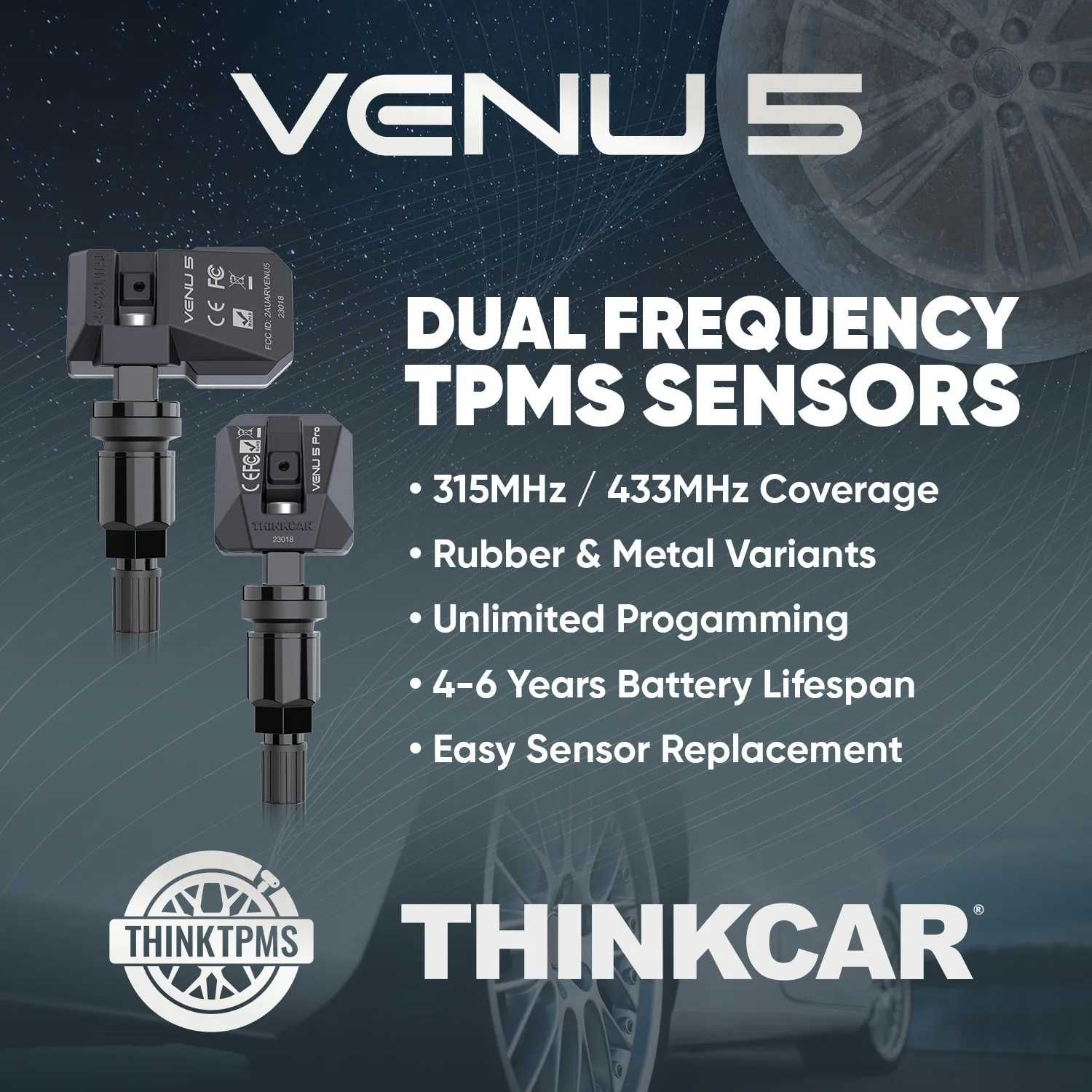 ThinkCar Válvulas TPMS Pack 20 (NOVO)