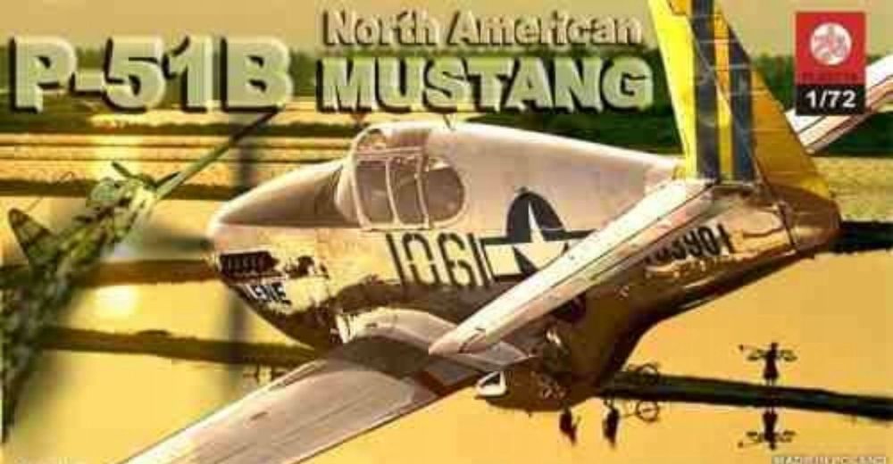 Samolot model do sklejania P-51B Mustang 1:72 ZTS Plastyk S048