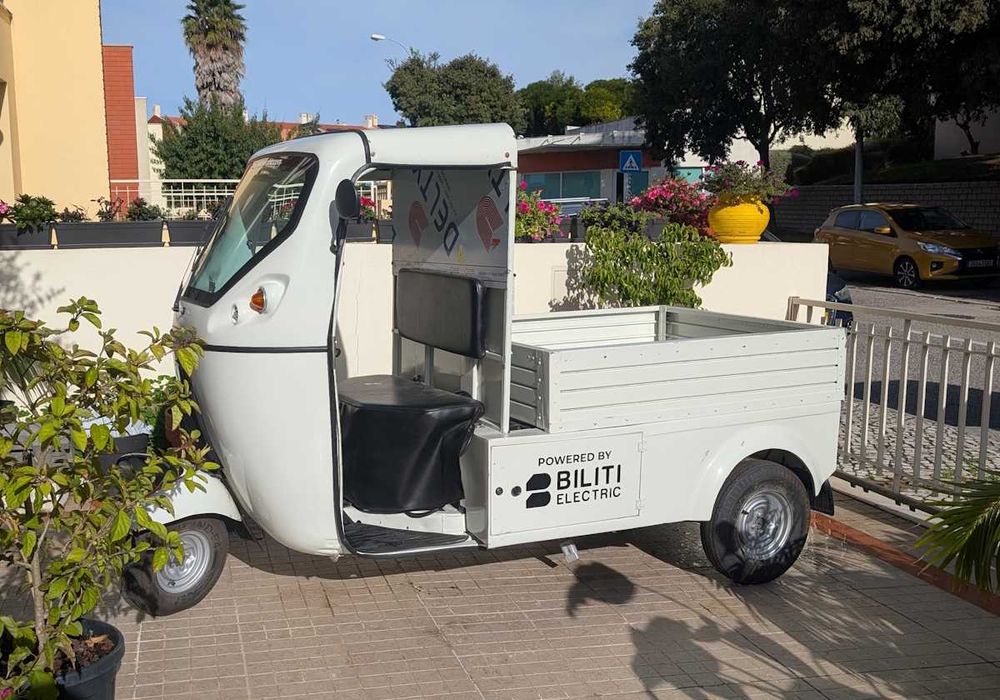 Tuktuk elétrico de carga com caixa aberta - Bateria LifePO4 nova!