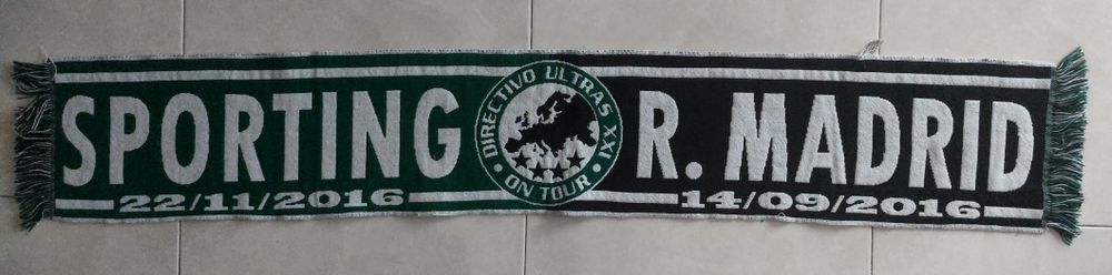 Cachecol Sporting-Real de Madrid