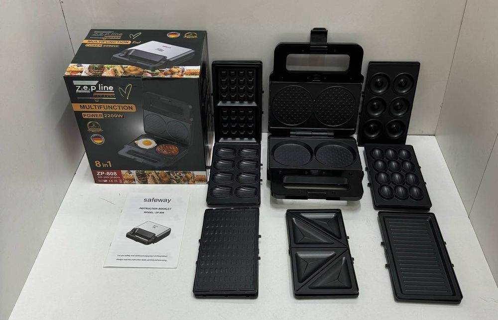 Вафельница 8в1 2200 Вт Zepline ZP-808 Мультимейкер