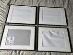 4 czarne ramki IKEA 30x40
