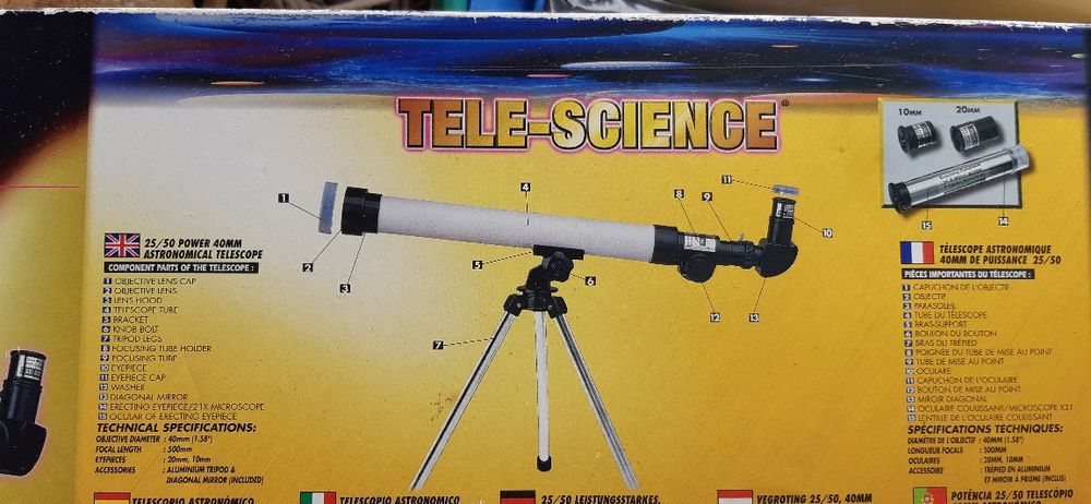 Telescópio para crianças