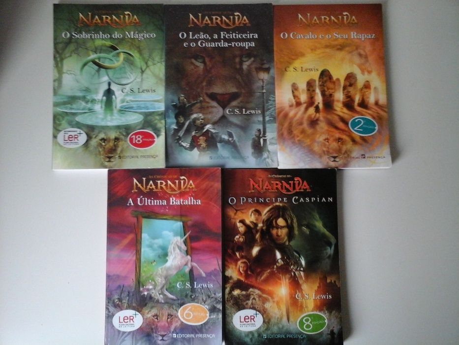 As Crónicas de Nárnia Coleção Completa Livros BOM ESTADO C. S. Lewis