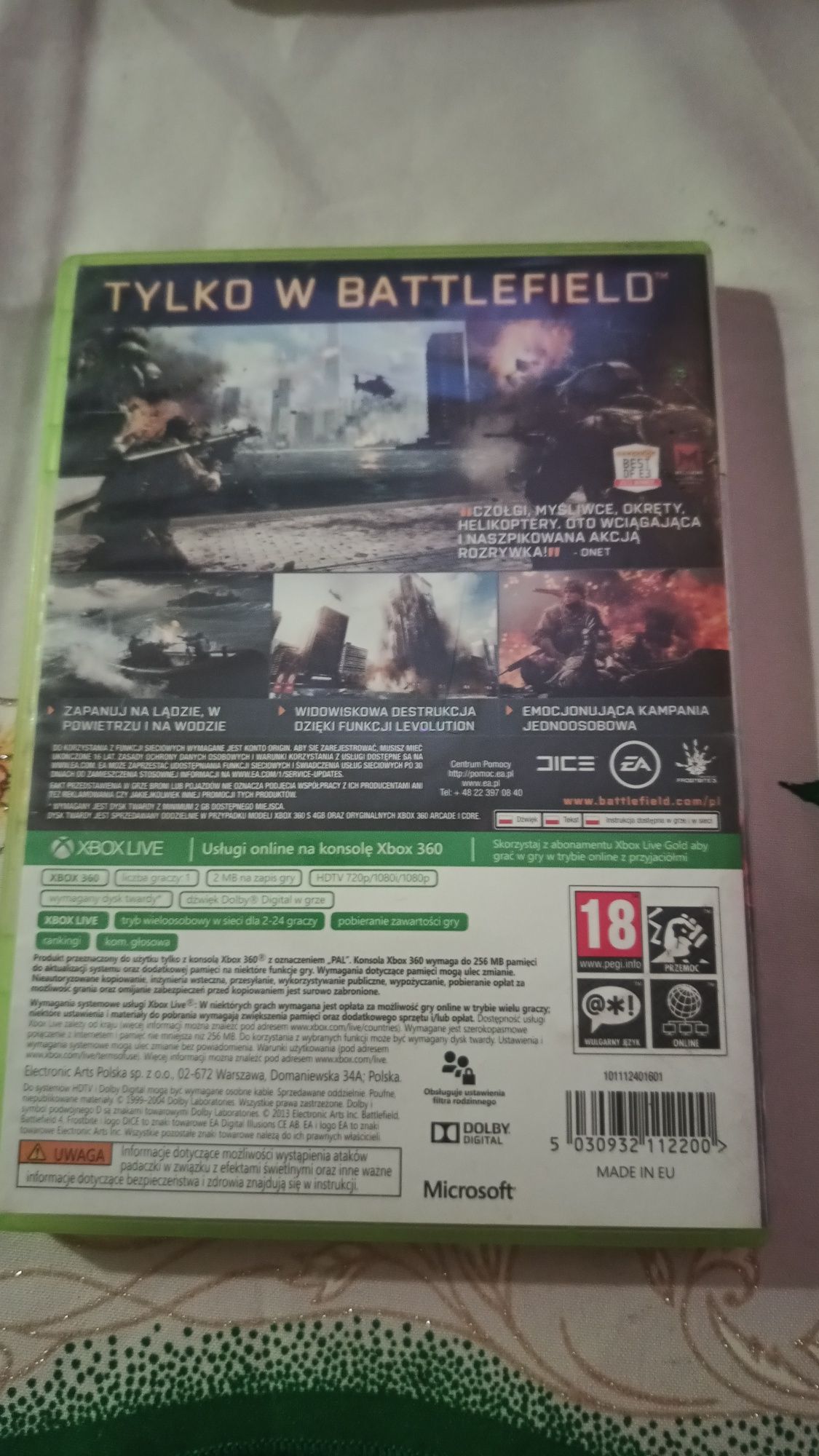 Gra na xbox 360 BATTLEFIELD