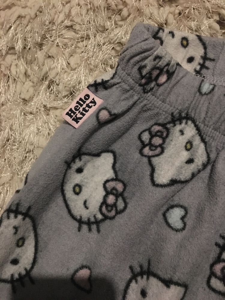 Spodnie od pizdamy polarowe hello kitty r.38/40