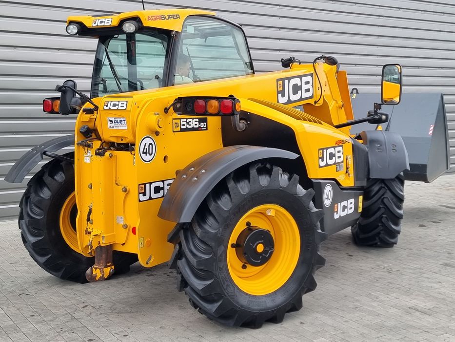 Ładowarka teleskopowa JCB 536-60 AGRISUPER 17r Full opcja, Nowe opony,