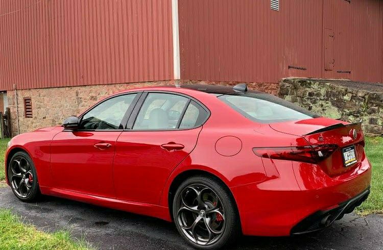 Alfa Romeo GIULIA lotka dokładka spoiler czarny połysk
