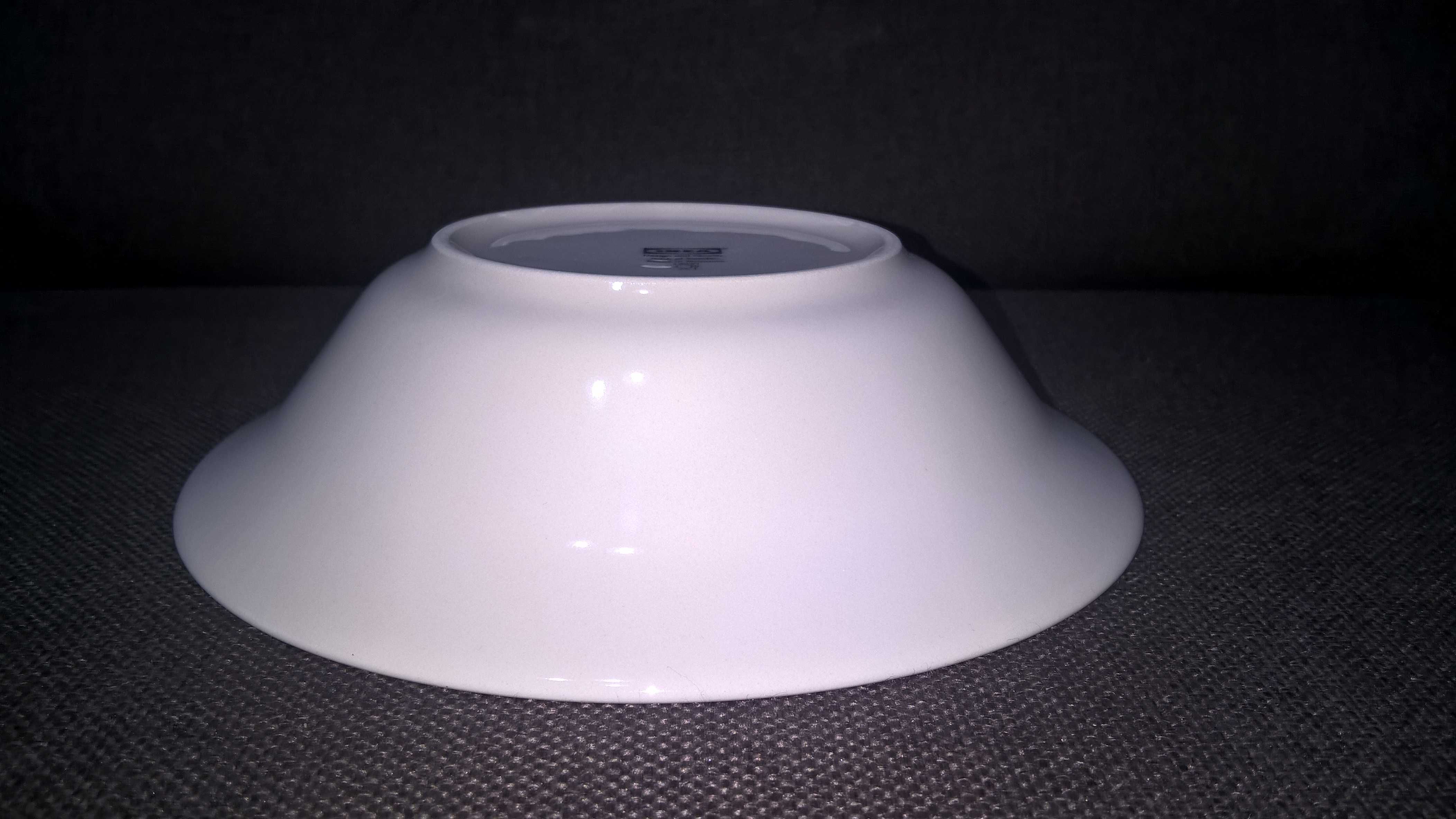 4 duże wysokie głębokie talerze Ikea (écru) - średnica ok. 20 cm