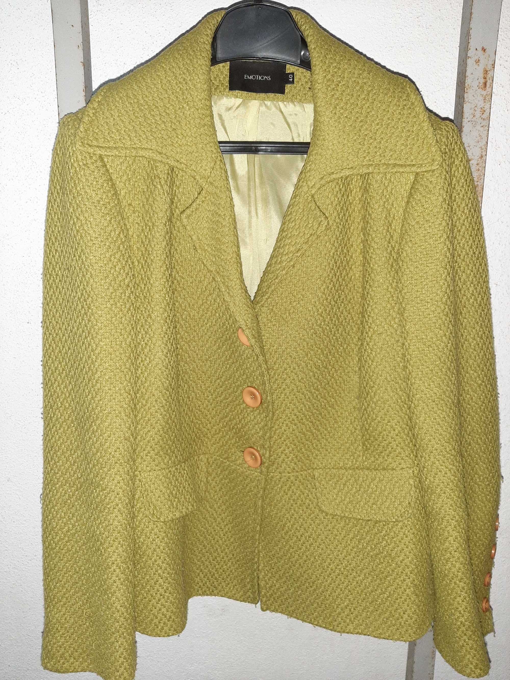 Casaco/Blazer Verde Pistacio