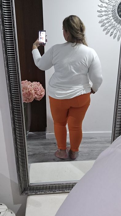 Spodnie z cyrkoniami 44/48r