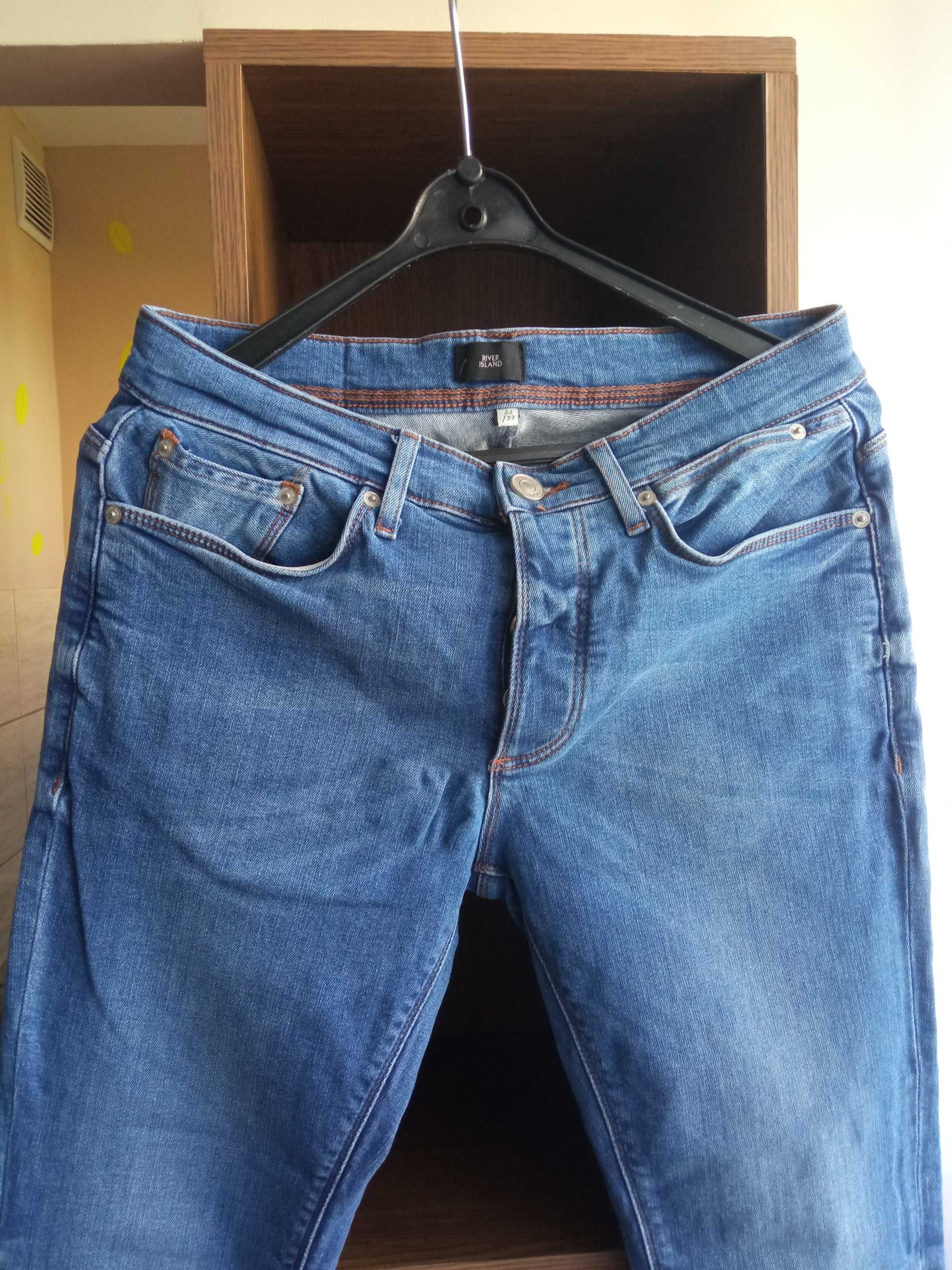 River Island jeansy męskie r. 32 jak nowe