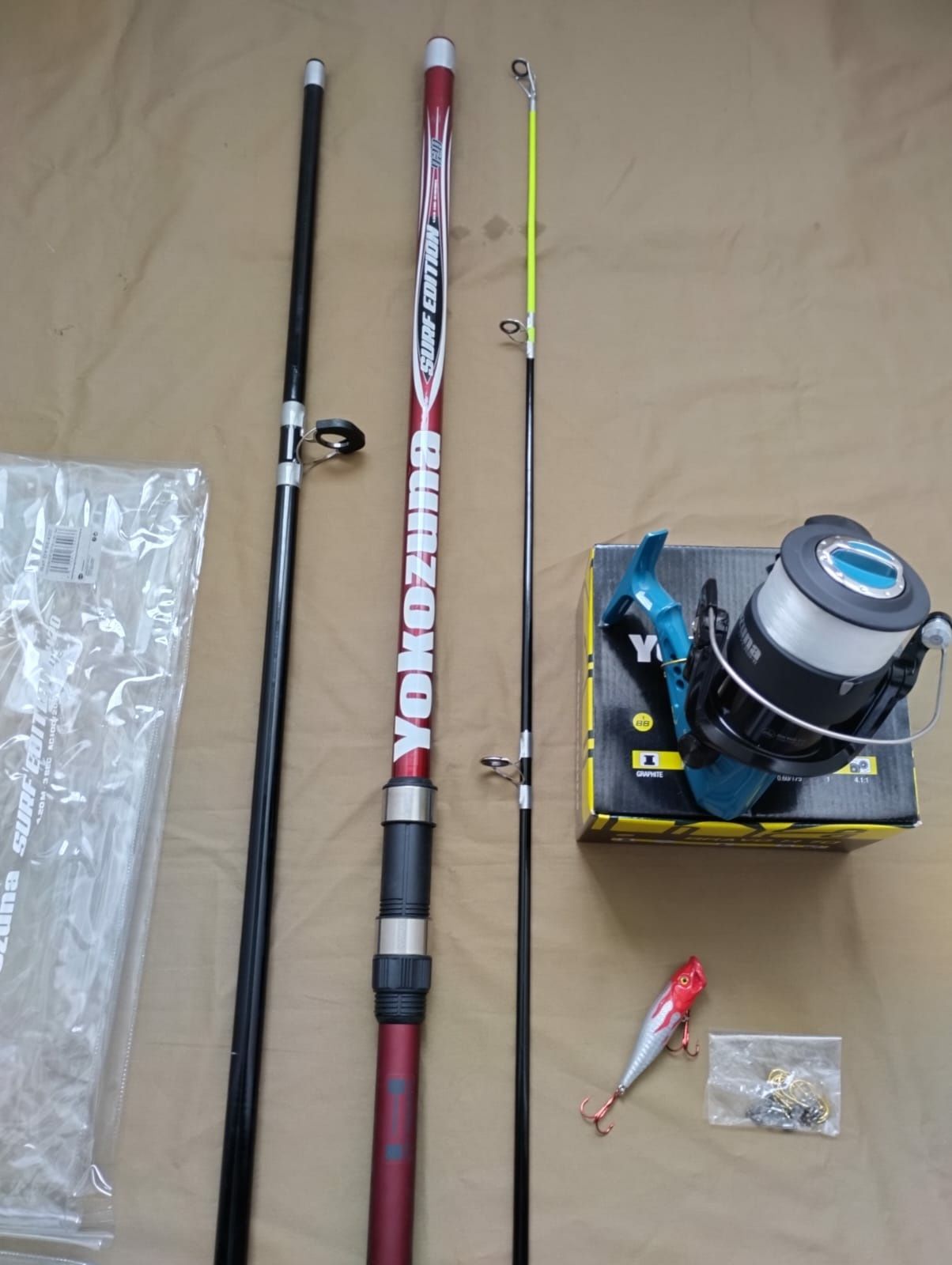 Cana surfcasting com carreto