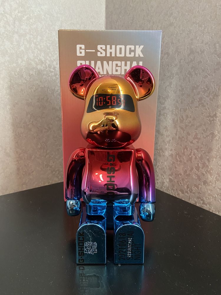 Bearbrick g-shock Casio 28см 400% бірбрік бирбрик