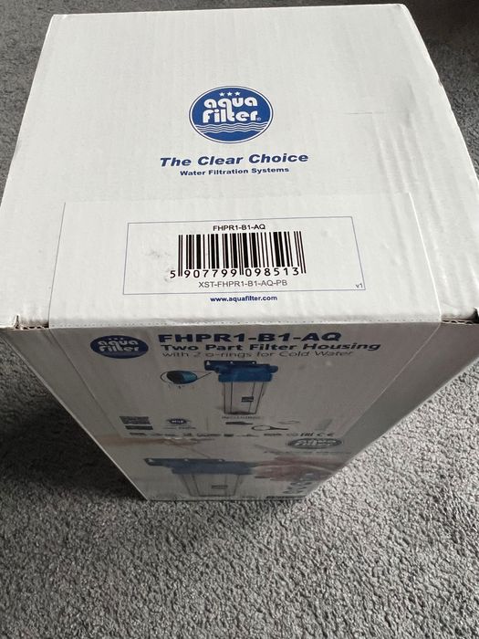 Filtr Wodny 10" AQUA FILTER 1 CAL, Mosiężny Gwint, Kompletny Zestaw