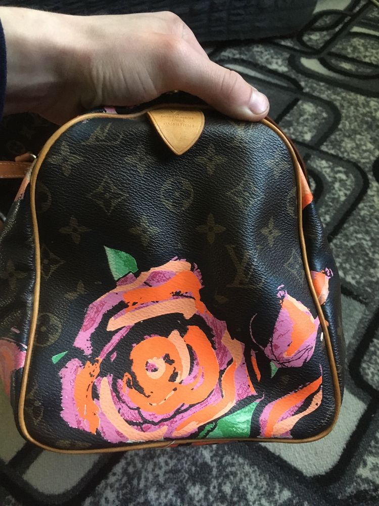 louis vuitton speedy roses 30 limited edition  сумка