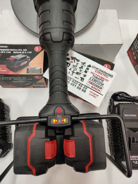 Безщот аккумуляторна болгарка GERMAN Parkside Performance PWSAP 40/230