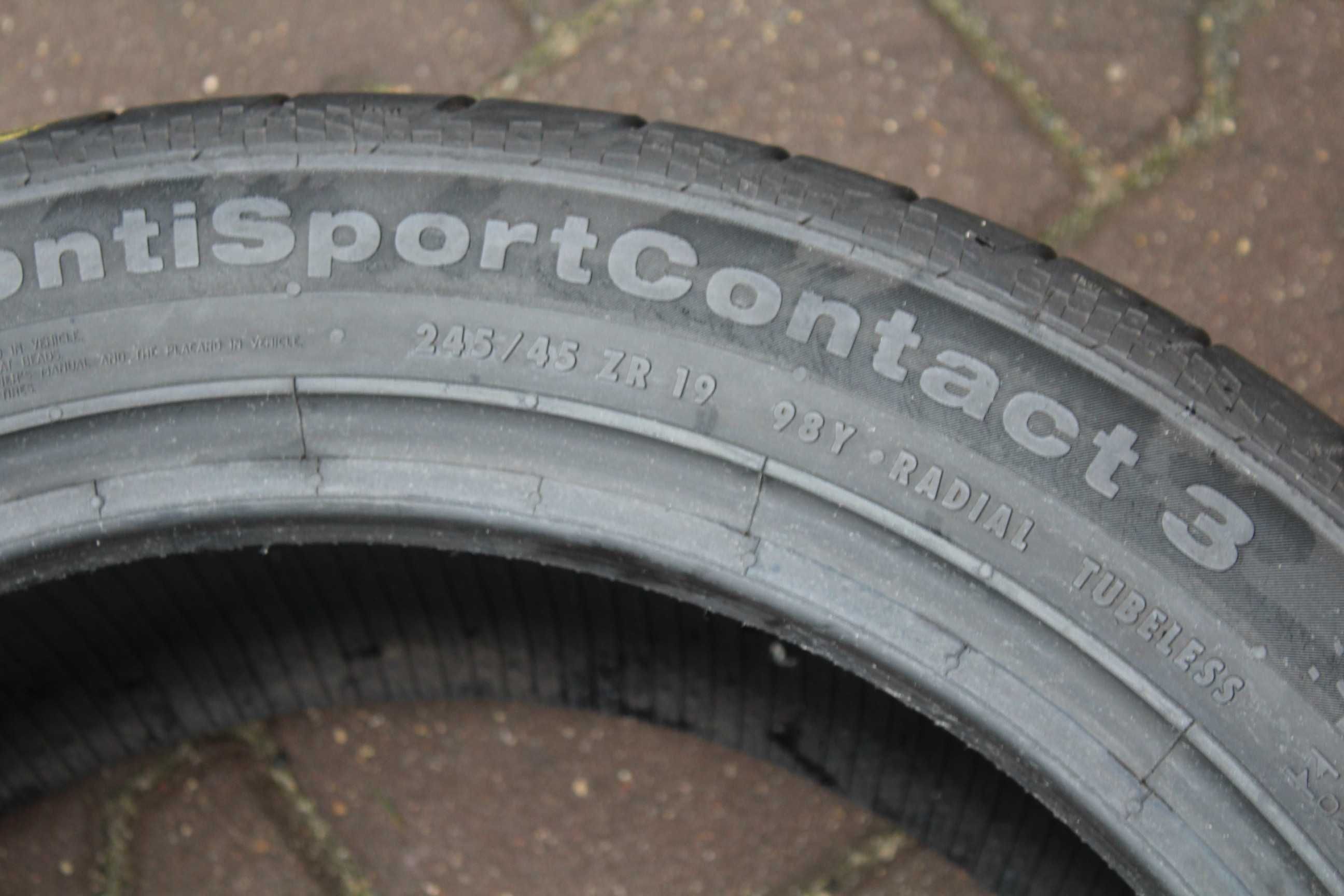 245 45 r19 Continental conti sport CONTACT 3