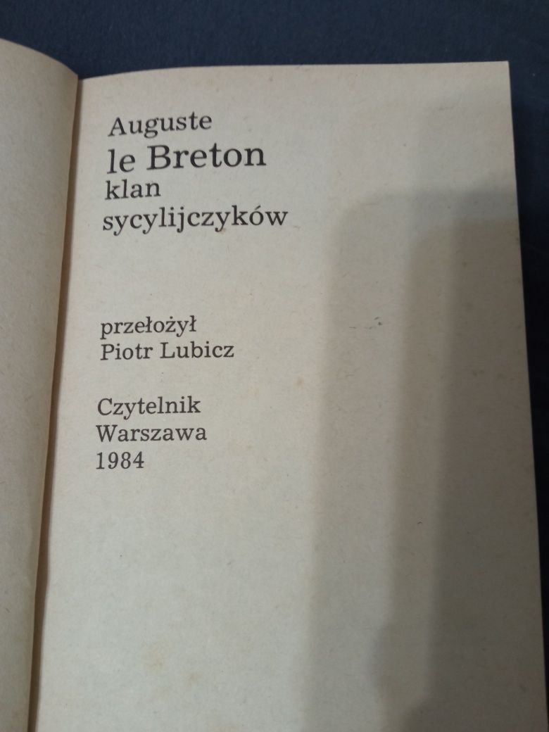 "Klan sycylijczyków" Auguste le Breton