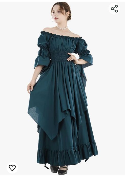 CR ROLECOS Sukienka wiktoriańska Kostium renesansowy Sukienka czarowni