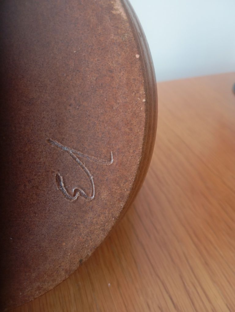Wazon ceramiczny gliniany bukłak karafka na wino z korkiem