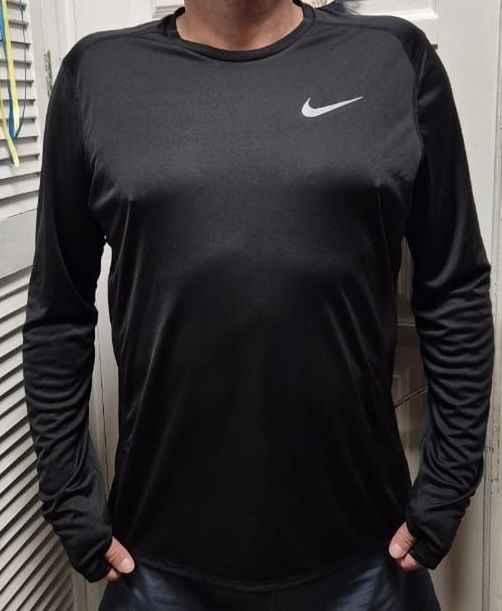 Мужская беговая футболка с длинным рукавом Nike Miler нова XL