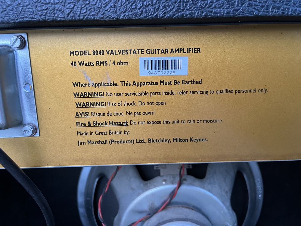 Wzmacniacz Marshall Valvestate 8040