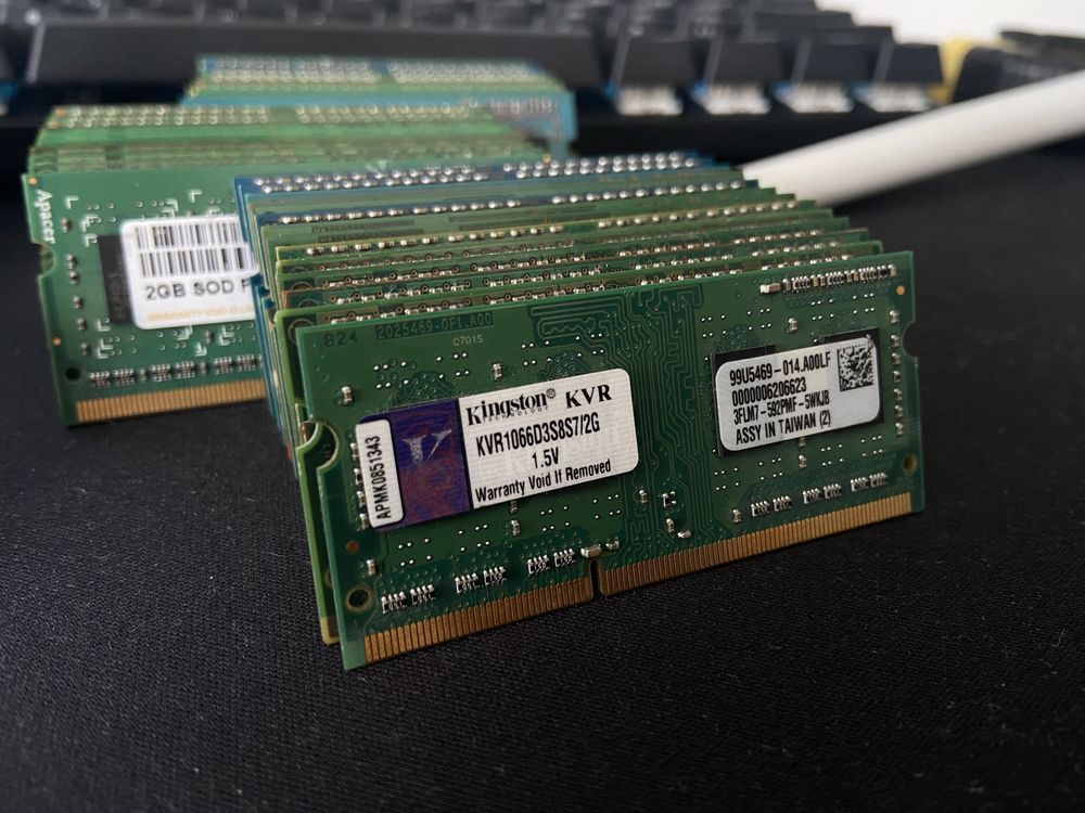 DDR3 2gb so-dimm łącznie 63szt.