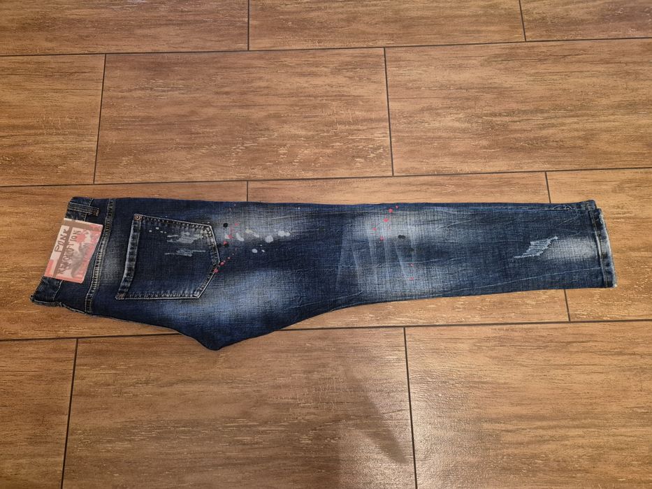 Dsquared2 spodnie męskie wysoki stan