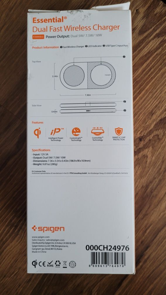 Spigen Ładowarka Indukcyjna F310W Duo