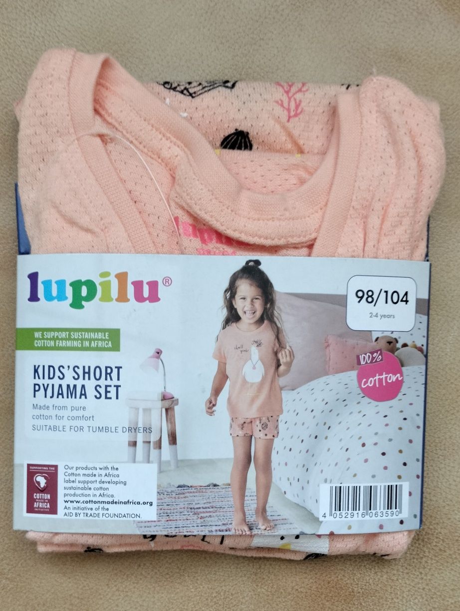 Lupilu lekka piżama dziewczęca dwuczęściowa - rozmiar 98/104