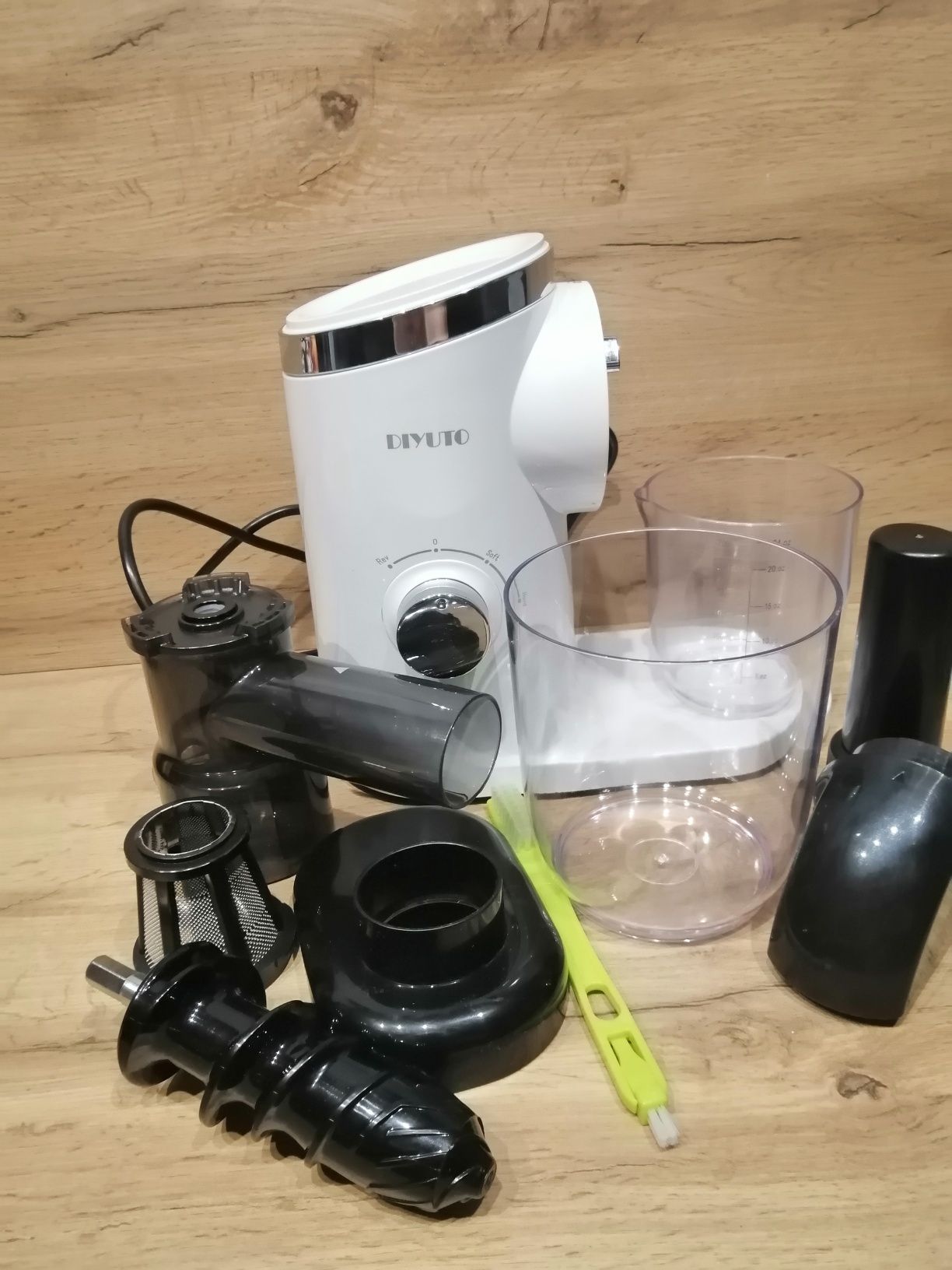 DIYUTO Slow Juicer, sokowirówka do warzyw i owoców, sokowirówka