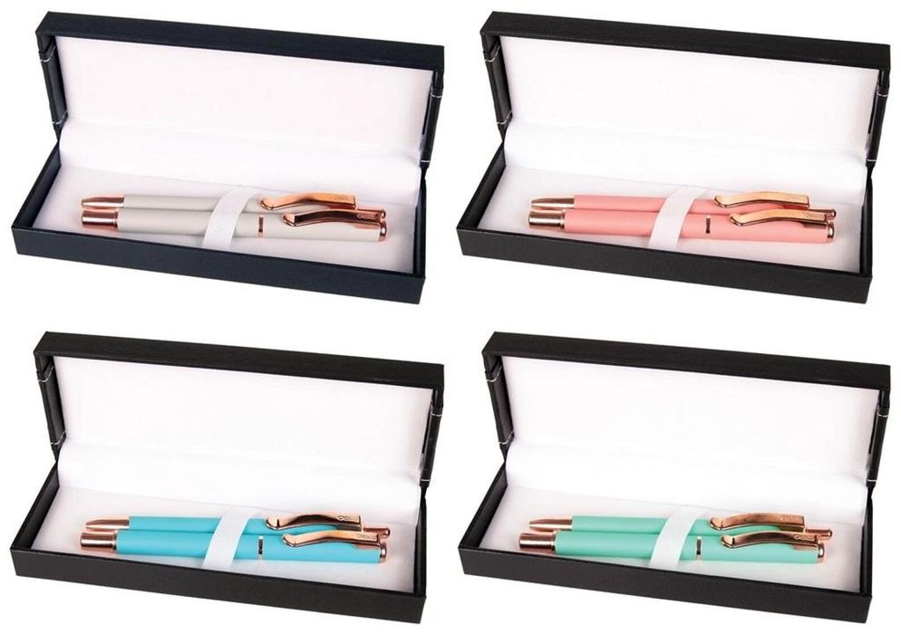 Pióro + długopis Master w etui 38 Cresco pudełko,74x198 mm