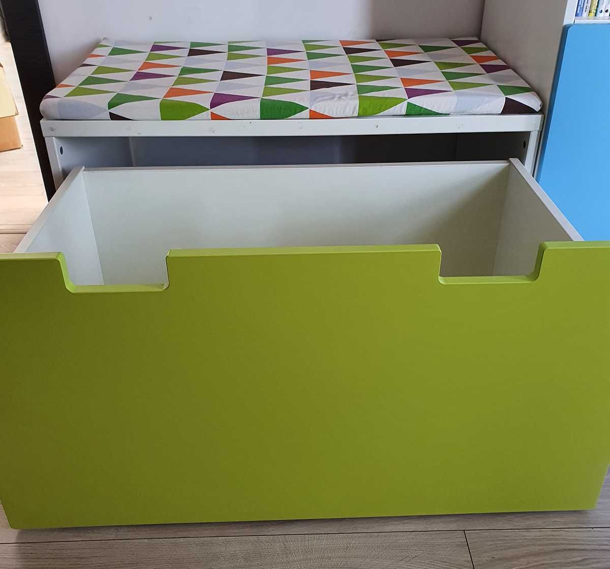 IKEA STUVA - Ławka z pojemnikiem na zabawki + poduszka