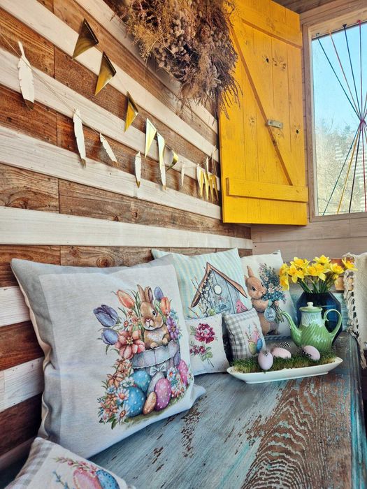 Poszewka Wielkanocna gobelinowa 1289LI z Zajączkiem